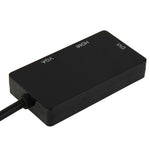 ミニディスプレイポートオス - HDMI＋VGA＋DVIメスアダプター変換ケーブル MacBook Pro Air用、ケーブル長：17cm、ミニDP - HDMI＋VGA＋DVI（ブラック）、ミニDP - HDMI＋VGA＋DVI（ホワイト）