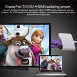 ミニディスプレイポートオス - HDMI＋VGA＋DVIメスアダプター変換ケーブル MacBook Pro Air用、ケーブル長：17cm、ミニDP - HDMI＋VGA＋DVI（ブラック）、ミニDP - HDMI＋VGA＋DVI（ホワイト）