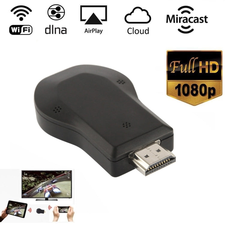 M2 Android 1080P Ezcast HDMIドングル / HDMI AirPlay DLNA WIFIディスプレイレシーバー Android OS / iOS / MAC OS / Windows対応 オンライン共有対応