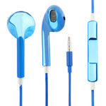 3.5mmステレオ電気めっきワイヤーコントロールイヤホン、Androidスマホ／PC／MP3プレーヤー／ノートパソコン対応