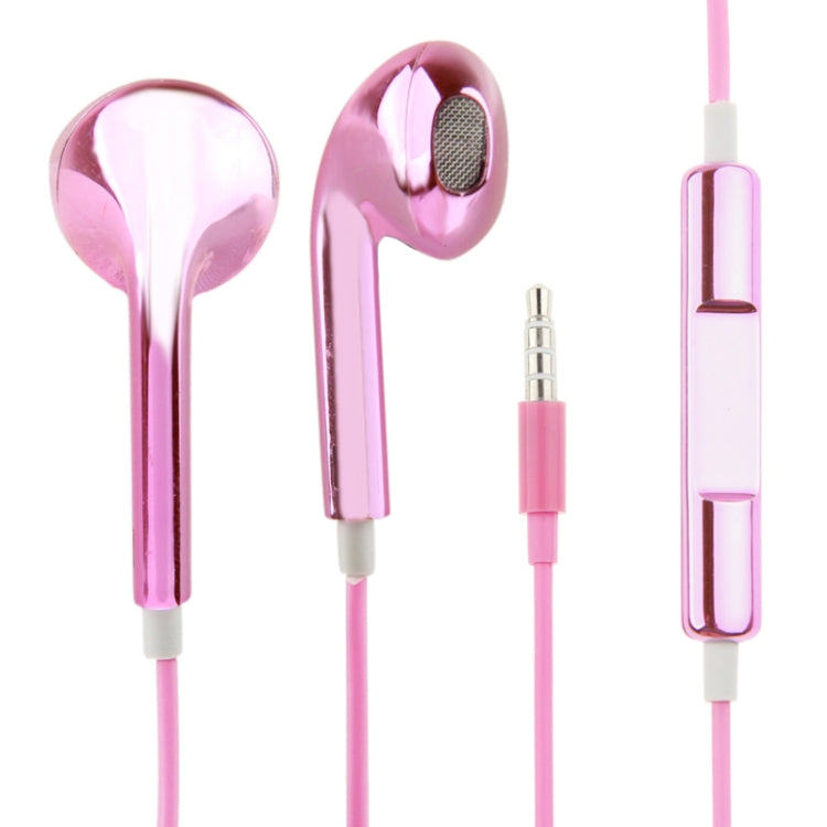 3.5mmステレオ電気めっきワイヤーコントロールイヤホン、Androidスマホ／PC／MP3プレーヤー／ノートパソコン対応