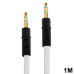 ヌードルスタイル3.5mmジャックイヤホンケーブル、iPhone 5 / iPhone 4 & 4S / 3GS / 3G / iPad 4 / iPad mini / mini 2 Retina / New iPad / iPad 2 / iTouch / MP3対応、長さ：1m