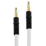 ヌードルスタイル3.5mmジャックイヤホンケーブル、iPhone 5 / iPhone 4 & 4S / 3GS / 3G / iPad 4 / iPad mini / mini 2 Retina / New iPad / iPad 2 / iTouch / MP3対応、長さ：1m