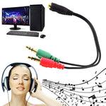 17cm 3.5mmジャックマイクロフォン＋イヤホンケーブル、スマートフォン、タブレット、ヘッドホン、MP3プレーヤー、カー／ホームステレオ対応