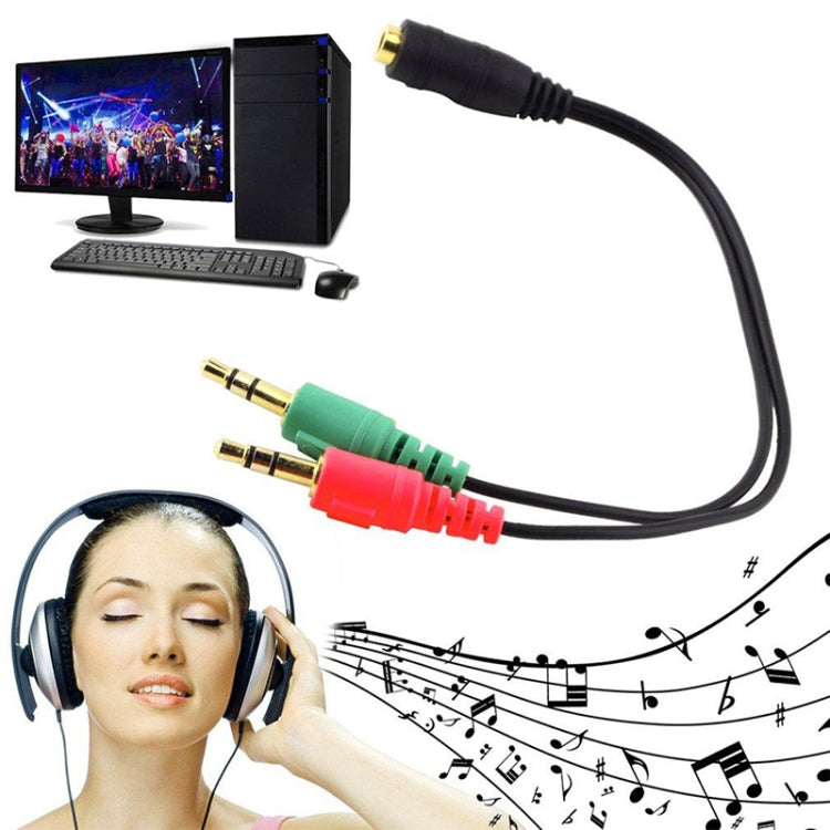 17cm 3.5mmジャックマイクロフォン＋イヤホンケーブル、スマートフォン、タブレット、ヘッドホン、MP3プレーヤー、カー／ホームステレオ対応