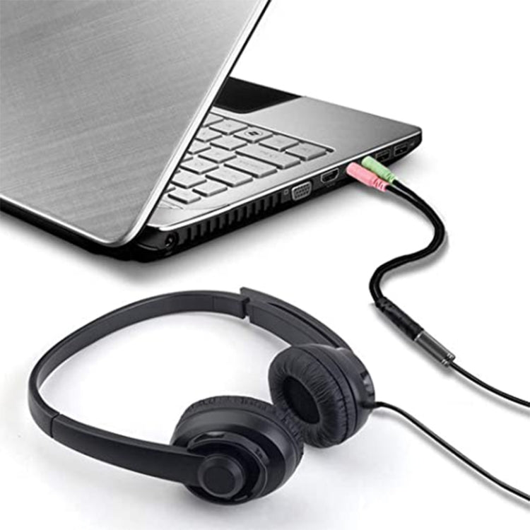 17cm 3.5mmジャックマイクロフォン＋イヤホンケーブル、スマートフォン、タブレット、ヘッドホン、MP3プレーヤー、カー／ホームステレオ対応