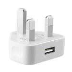 5V / 1A (UKプラグ) USB充電アダプター iPhone、Galaxy、Huawei、Xiaomi、LG、HTCおよびその他スマートフォン、充電式デバイス用