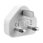 5V / 1A (UKプラグ) USB充電アダプター iPhone、Galaxy、Huawei、Xiaomi、LG、HTCおよびその他スマートフォン、充電式デバイス用