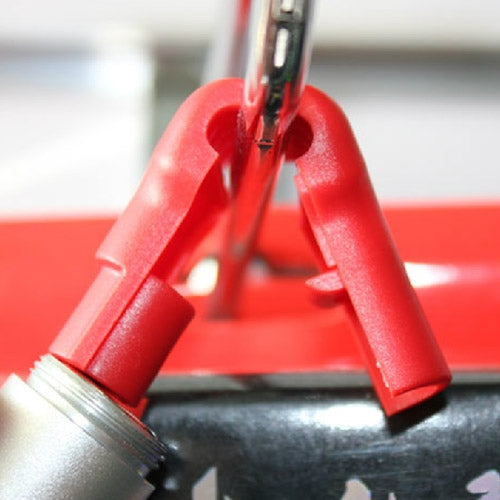 12個 赤色 ABS ディスプレイフック／セキュリティロックフック, 5.0mm ロックフック 赤, 6.0mm ロックフック 赤
