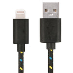 1mナイロンネット USBデータ転送充電ケーブル iPhone、iPad用、iOS 15.5まで対応