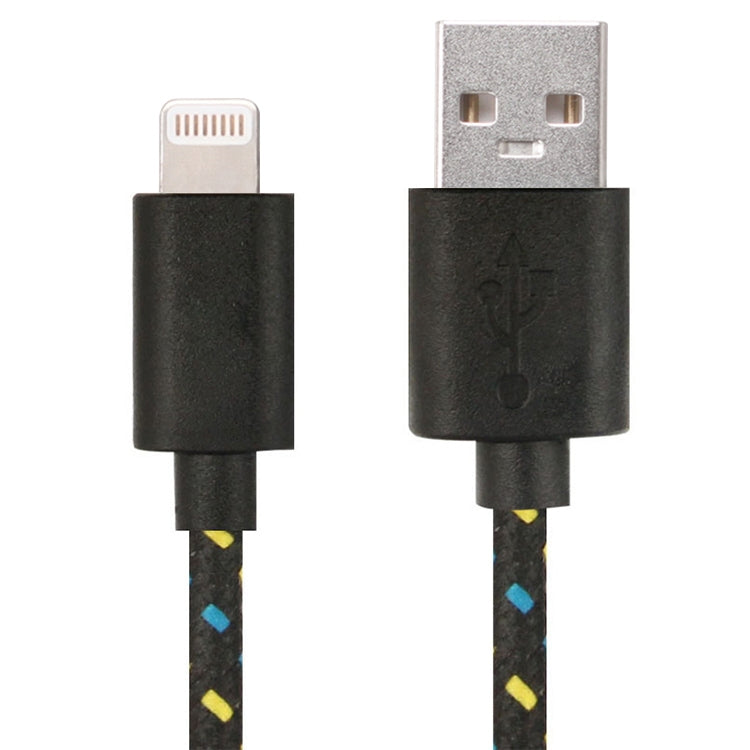 1mナイロンネット USBデータ転送充電ケーブル iPhone、iPad用、iOS 15.5まで対応