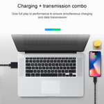 1mナイロンネット USBデータ転送充電ケーブル iPhone、iPad用、iOS 15.5まで対応
