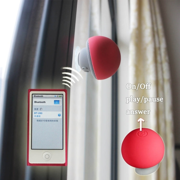 キノコ型Bluetoothスピーカー 吸盤ホルダー付き