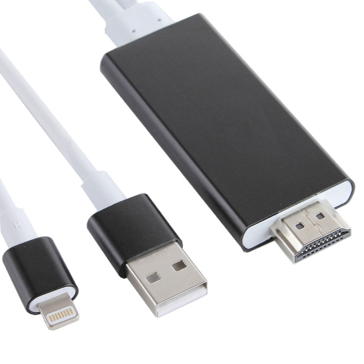 8ピンからHDMI HDTVアダプターケーブル USB充電ケーブル付き