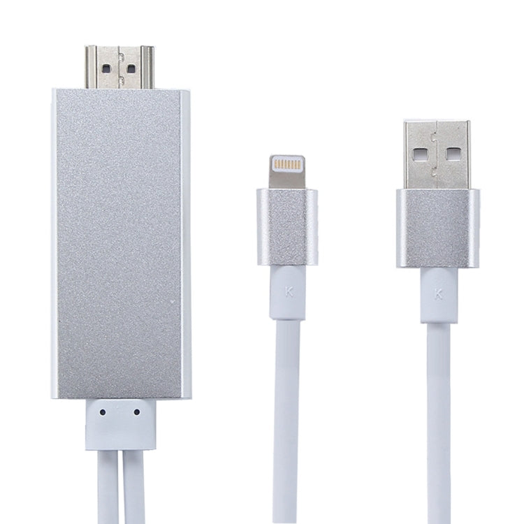 8ピンからHDMI HDTVアダプターケーブル USB充電ケーブル付き