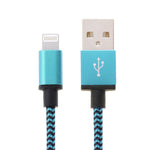 2m Woven Style 8 Pin to USB Sync Data / Charging Cable
