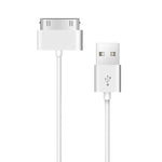 30ピンオス to USBオス 充電＆データ同期ケーブル iPad / 2 / 3, iPhone 4 & 4s, iPod Nano, iPod Touch用 長さ: 1m, USB to 30ピン