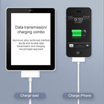 30ピンオス to USBオス 充電＆データ同期ケーブル iPad / 2 / 3, iPhone 4 & 4s, iPod Nano, iPod Touch用 長さ: 1m, USB to 30ピン
