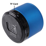 Bluetooth 2.1 ミニステレオスピーカー iPhone 5 / iPhone 4 & 4S / iPad 4 / New iPad / iPad mini / mini 2 Retina対応 内蔵充電式バッテリー TFカード対応、ブルー