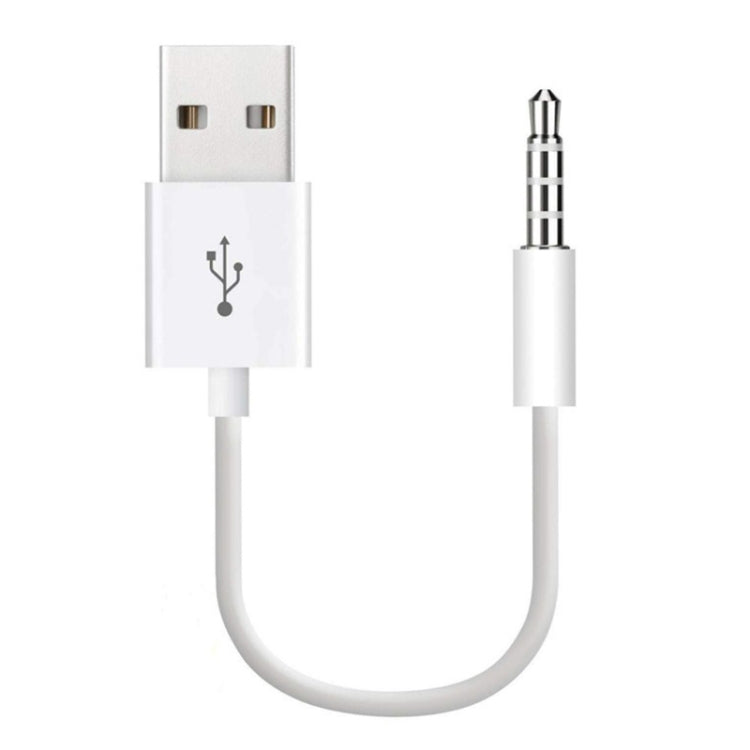 JW-SM1 USB to 3.5mmジャック データ同期＆充電ケーブル iPod shuffle 第1/2/3/4/5/6世代用 長さ: 10cm