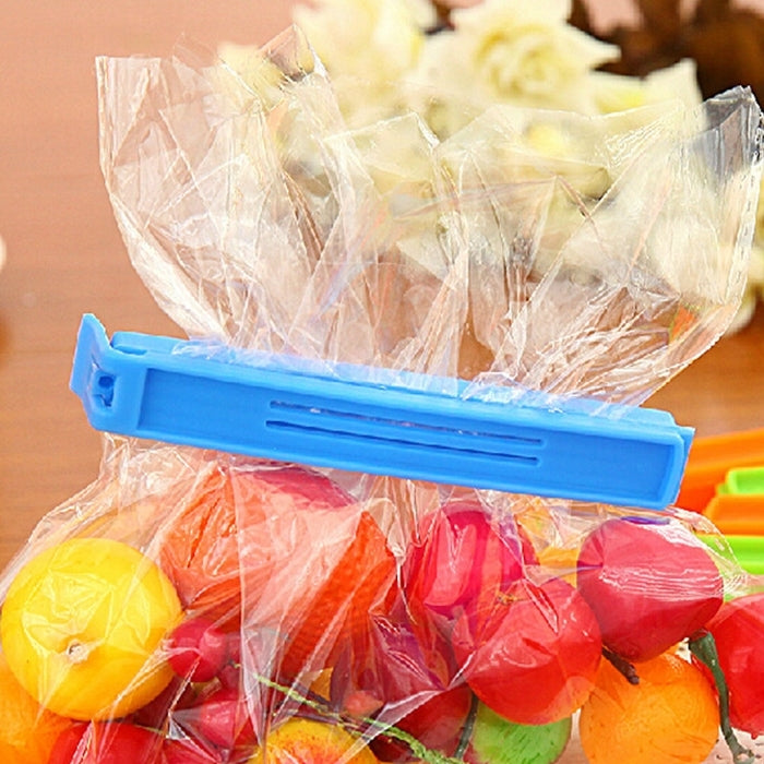 6個入り食品保存袋シーリングクリップシーラー食品クリップ、6個セット