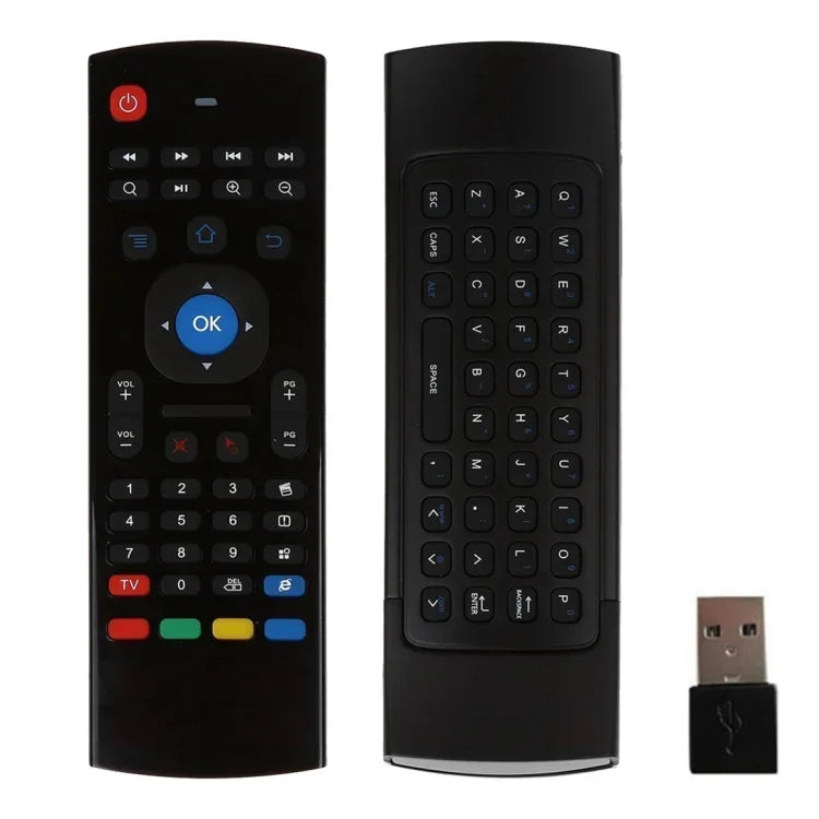MX3 エアマウス ワイヤレス 2.4G リモコンキーボード ブラウザショートカット付き Android TVボックス / ミニPC用、エアマウス