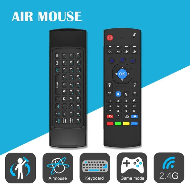 MX3 エアマウス ワイヤレス 2.4G リモコンキーボード ブラウザショートカット付き Android TVボックス / ミニPC用、エアマウス