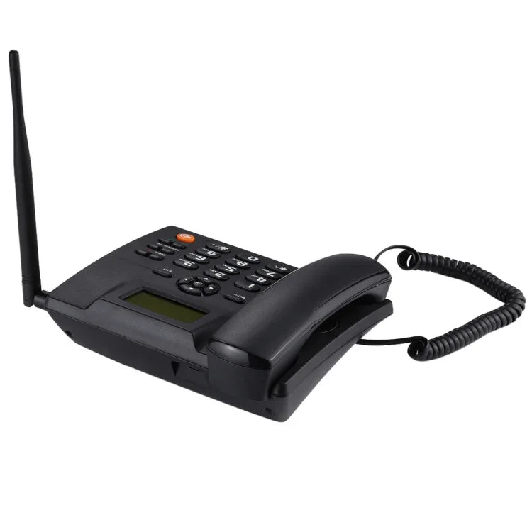 fixed wireless GSM business phone with 2.4 inch screen and dual SIM slots.