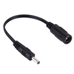 5.5 x 2.1mm DCメスから3.5 x 1.35mm DCオス電源コネクターケーブル ノートパソコンアダプター用、長さ：15cm、3.5 x 1.35mmオス