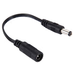 5.5 x 2.1mm DCメスから5.5 x 2.5mm DCオス電源コネクターケーブル ノートパソコンアダプター用、長さ：15cm、5.5 x 2.5mmオス