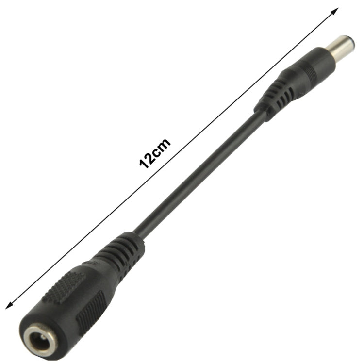 5.5 x 2.5mmオスから3.5mmメスDCプラグアダプター、長さ：12cm