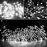 100 LED RGBライト コントローラー付き、点滅 / フェード / チェイス効果、暖白色 EUプラグ、白色光 EUプラグ、220V カラフルライト EUプラグ