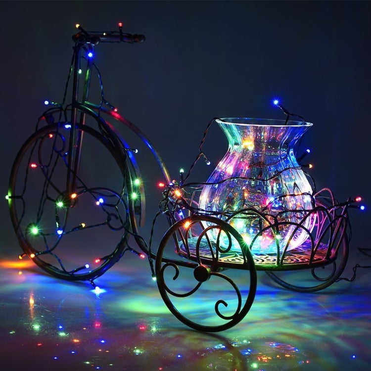 100 LED RGBライト コントローラー付き、点滅 / フェード / チェイス効果、暖白色 EUプラグ、白色光 EUプラグ、220V カラフルライト EUプラグ