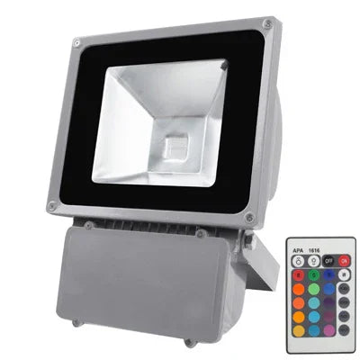 RGB LEDライト リモコン付き、AC 85-265V、80W RGB