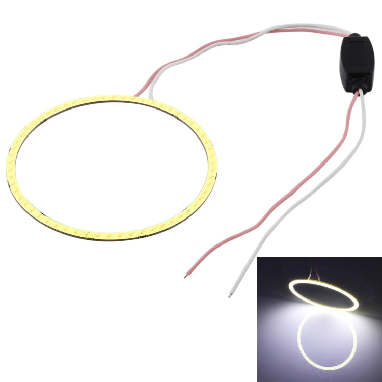 90mm 5W 180LM Angel Eyes Circles Car Headlight COB LED Lights for Vehicles, DC 12-24V, 90mm Blue Light, 90mm  White Light, 90mm Pink Light, 90mm Green Light, 90mm Red Light