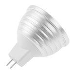 MR16 3W RGB LED Light Bulb, Luminous Flux: 400-450LM, with Remote Controller, DC 12V