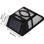 2 LED フェンスランプ ソーラー壁掛けライト、S-LED-3090W、S-LED-3090WW