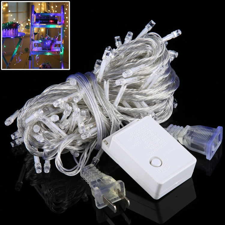 クリスマスパーティー用 100 LEDs エンドジョイント＆8表示モードコントローラー付き、AC 110V、米国プラグ、100 LEDs AC 110V（青色光）、100 LEDs AC 110V（緑色光）、100 LEDs AC 110V（カラフルライト）、100 LEDs AC 110V（白色光）、100 LEDs AC 110V（赤色光）