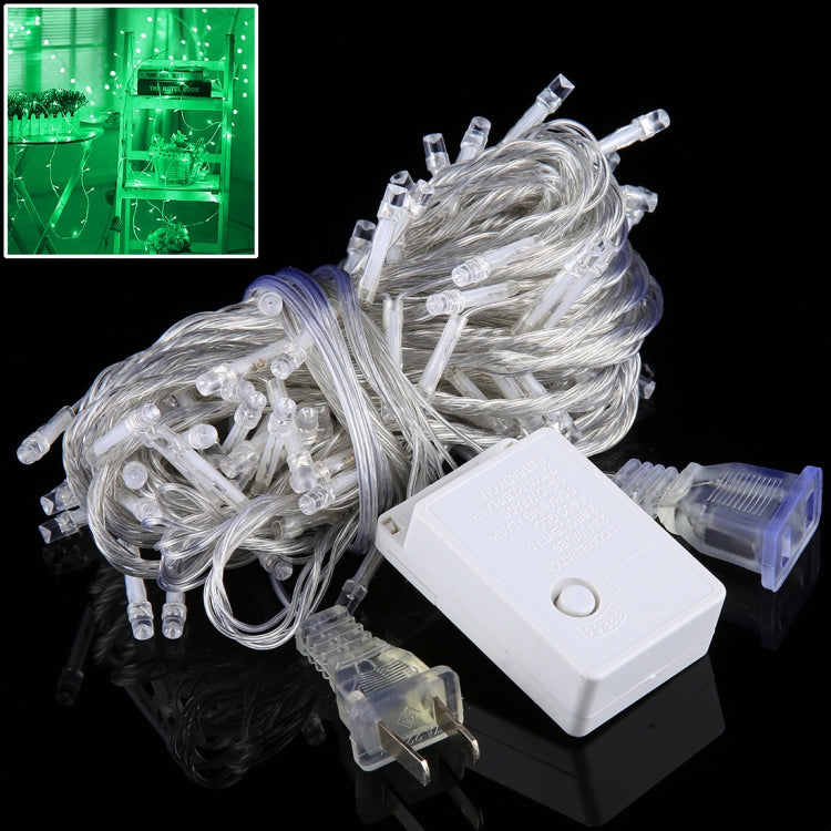 クリスマスパーティー用 100 LEDs エンドジョイント＆8表示モードコントローラー付き、AC 110V、米国プラグ、100 LEDs AC 110V（青色光）、100 LEDs AC 110V（緑色光）、100 LEDs AC 110V（カラフルライト）、100 LEDs AC 110V（白色光）、100 LEDs AC 110V（赤色光）