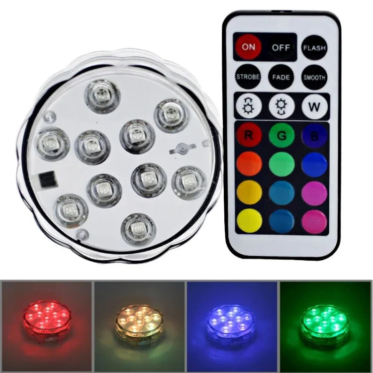 10 LED リモコン付き
