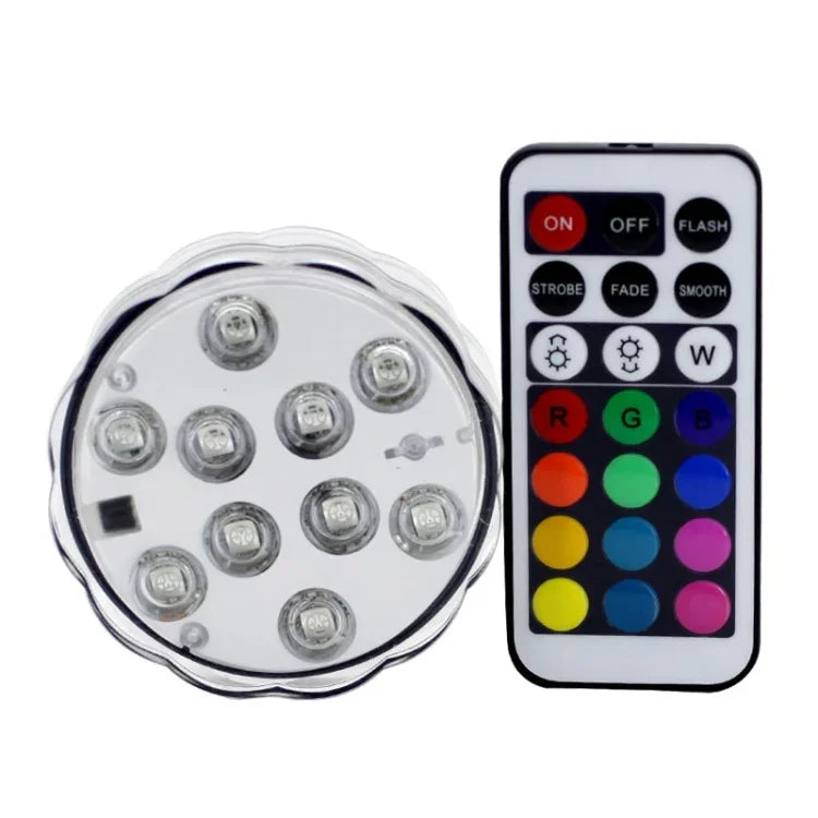 10 LED リモコン付き