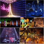 クリスマスパーティー用、80 LED、RGBライト、電池式