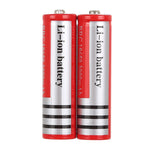 2個セット UltraFire 18650 3000mAh 3.7V 長持ち充電式リチウムイオンバッテリー、3000mAh