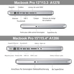 MacBook Pro 13.3インチ A1278 (2009 - 2012)用ノートパソコンフロストハード保護ケース、多色