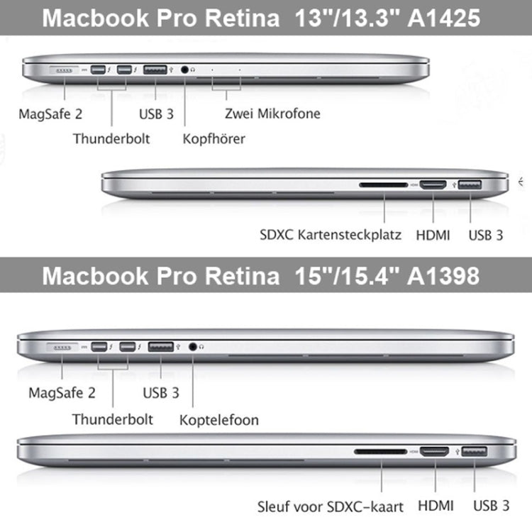 Macbook Pro Retina 15.4インチ用ハードクリスタル保護ケース