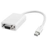 Apple用ミニディスプレイポートからVGA 15ピンメスアダプター、ミニDPからVGA 15ピン