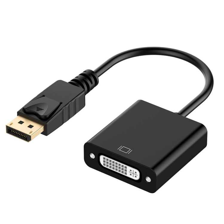 DisplayPortオスからDVI 24+5メスアダプター、ケーブル長：12cm、DPオスからDVI 24+5メス