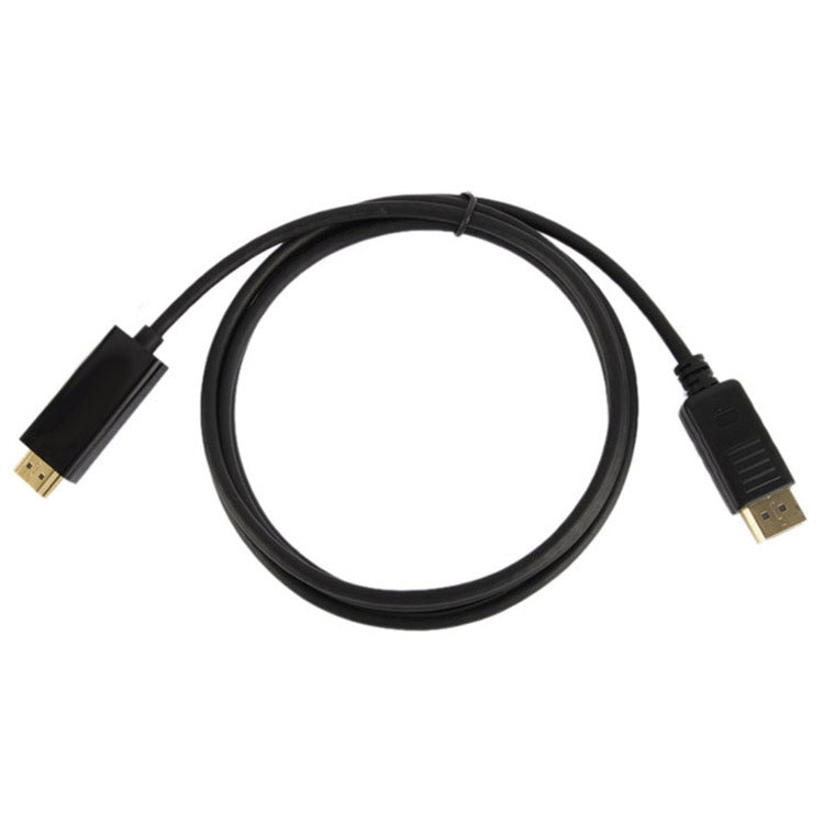 DisplayPortオスからHDMIオスケーブル、ケーブル長：1.8m、DPからHDMIオス ブラック