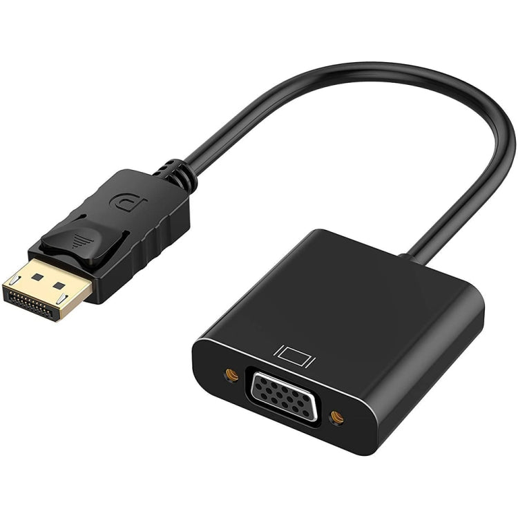 DisplayPort オス to VGA メス コンバーター、長さ: 20cm、DP オス to VGA メス 20cm ホワイト、DP オス to VGA メス ブラック