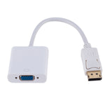 DisplayPort オス to VGA メス コンバーター、長さ: 20cm、DP オス to VGA メス 20cm ホワイト、DP オス to VGA メス ブラック